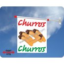 Flagge Churros mit Schoko