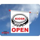 Flagge Kiosk Open