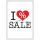 Rahmenschilder DIN A4 "I Love Sale" VE10