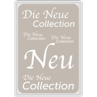 Rahmenschilder DIN A4 "Neue Collection" VE10