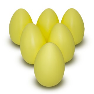Kunststoffattrappe Osterei gelb 17 cm VE6
