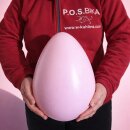 Attrappe Ei Osterei XXL - 30 cm pastell pink/rosa