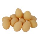 Attrappen Eier braun Hühnerei VE 12