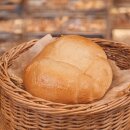 1 Stück Attrappe Brot hell rund ca. 17 x 14,5 cm