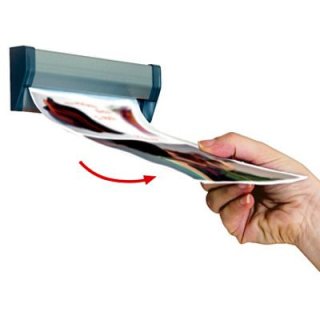 Kerafactum® - Profi Bonleiste Notizleiste Bonschiene Schiene für Notizen und Rezepte - Klemmleiste
