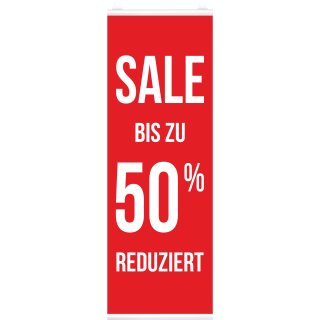 Langbahn "Sale - bis zu 50 % Reduziert", Mit Klemmschiene