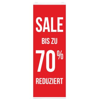 Langbahn "Sale - bis zu 70 % Reduziert", Mit Klemmschiene