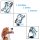 Hundekotbeutelspender mit Stange (145 cm),  grau - inkl. 1000 Beutel