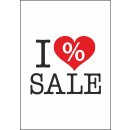 Rahmenplakat DIN A1 "I Love Sale"