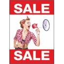 Rahmenplakat DIN A1 "Megaphon Sale"