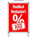 Rahmenplakat DIN A1 "Radikal Reduziert"
