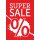 Rahmenplakat DIN A1 "Super Sale%"