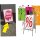 Straßenständer DIN A1 wetterfest - Kundenstopper rot für Poster und Plakate mit Metallrückwand