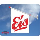Flagge Eis roter Text