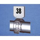 25 Stück Aufstecker für Größenreiter, transparent
