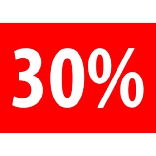 Rahmenschilder DIN A4 "30%" VE10