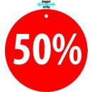 Hänger „50%“