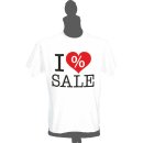 T-Shirt „I LOVE SALE“ Gr. L