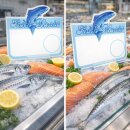 20 Stück Preisschild "Fisch" 110 x 95 mm, 0,5 mm dick
