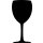 Kreidetafel für Wand Silhuette Weinglas, maximal 50 x 23,5 x 0,3 cm (0,1kg)