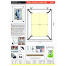Spannrahmen aus Aluminium in verschiedenen Formaten - Wand- oder Deckenanbringung (beidseitig) Posterstrecher Bilderrahmen Plakathalter