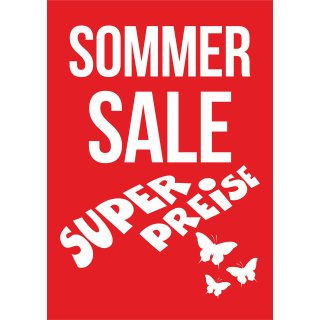 Rahmenplakat DIN A1 &quot;Sommer Sale - Super Preise&quot;