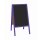 Kundenstopper 118 x 61 cm wetterfest lackiert - Holztafel mit ABS Kreidetafel (lila)