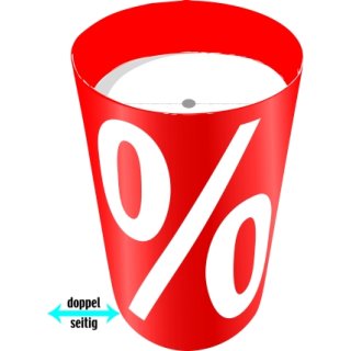 Verkaufsschütte „%-Zeichen“ Ø 50 cm, 80 cm hoch