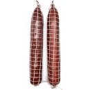 2 Stück Attrappen rote Salami im Netz ca. 45 x 6,5 x 6,5 cm VE2