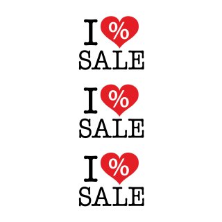Langbahn "I Love Sale"