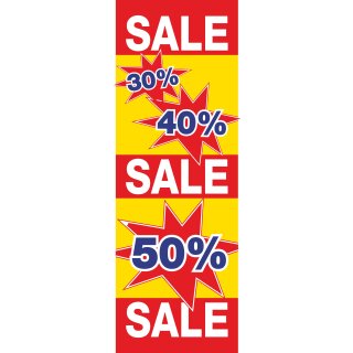 Langbahn "Sale - 30% 40% 50% - Sterne" Set ohne oder mit Klemmschiene