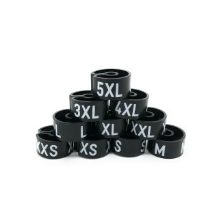 Tex-Clip® schwarz mit weißer Prägung Gr. 7XL - VE25