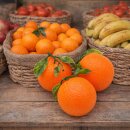 Attrappen Orange mit Laub VE 3