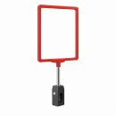 Set Plakatrahmen A4 mit KS 2 Klammer für Ovalrohr