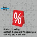Dachaufsteller „%-Zeichen” DIN A4
