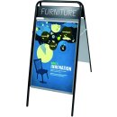Expo Sign Kundenstopper mit Topschild schwarz