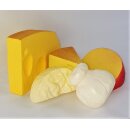Attrappen Käse Sortiment Set 5 Teile ca. 6 bis 15,5 cm