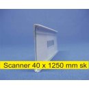 Scannerschiene 40 x 1250 mm, RAL 9010 VE100