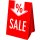 Dachaufsteller "SALE-%-Pfeil" DIN A3