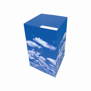 Verkaufsschütte „Wolken ca. 50 x 50 x 85 cm, eckige Form