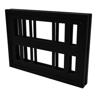 Korbdisplay für Einkaufswagen DIN A4 schwarz SET