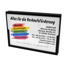 Korbdisplay für Einkaufswagen DIN A4 schwarz SET