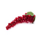 1 Stück Attrappe Weintraube mit 85 Beeren, 31 cm, rot