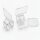 1 Set Größenreiter für Ovalrohre transparent mit Aufstecker